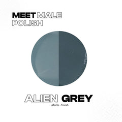 Alien Grey® Nail Polish – Matte Slate Grey, Velvety Finish