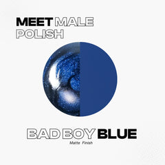 Bad Boy ™ Blue Nail Polish – Matte Navy, Velvety Finish