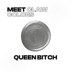 Queen Bitch® - Claw Colors - Silver Glitter- Glossy Nail Polish