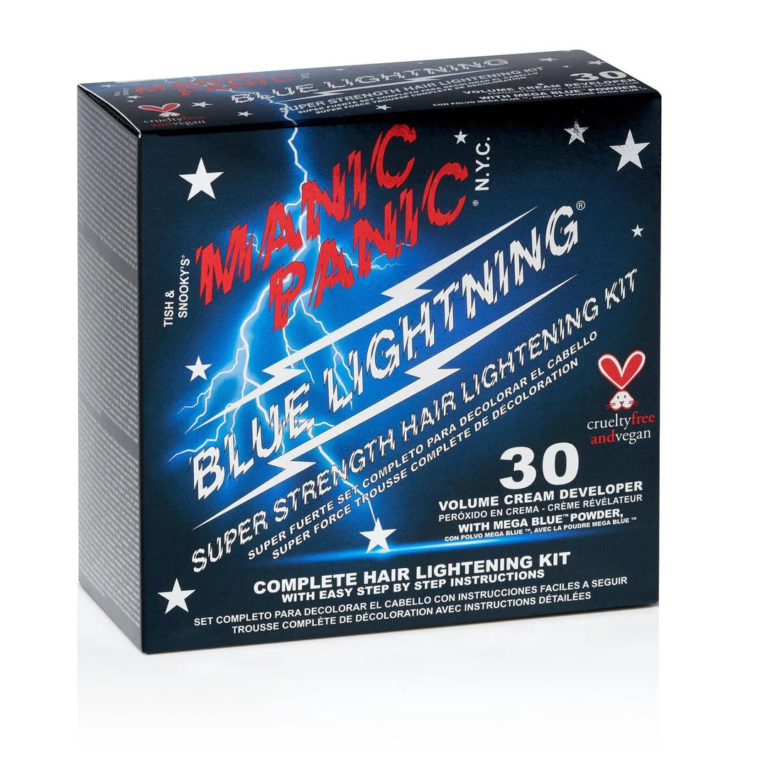 Blue Lightning® Bleach Kit - 30 Volume with Mega Blue Powder